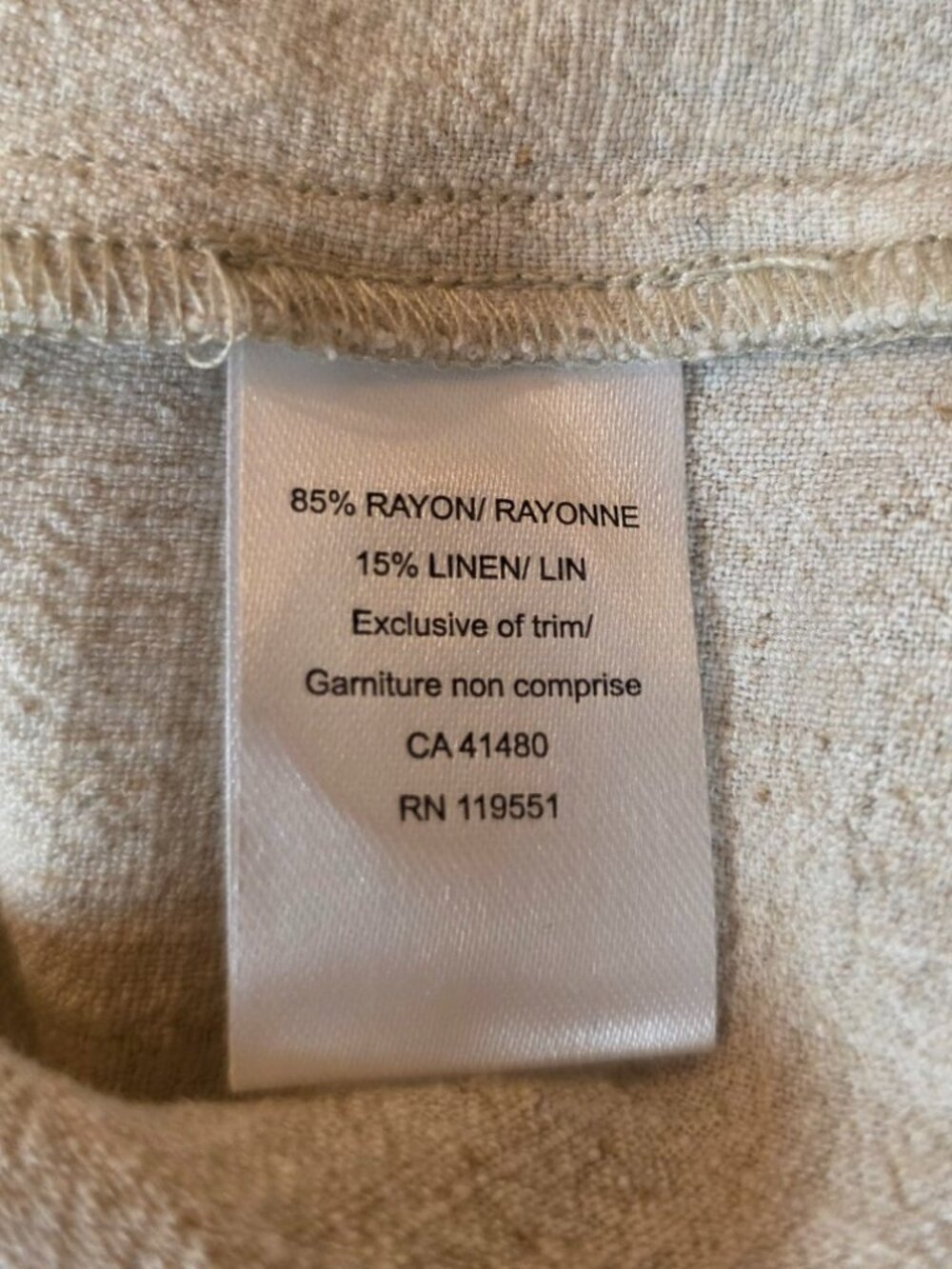 Gentle Fawn Beige Button-Front Linen Sundress SZ Medium. NWT - Picture 10 of 11